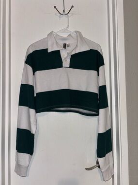 H&M White Collared Top